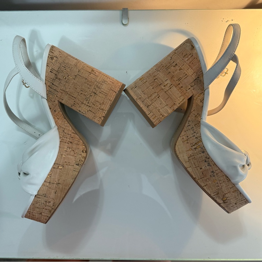 Aldo ~ Ulialdan | Elegant Cream Platform Sandals